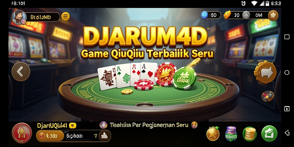 Tampilan gameplay QiuQiu yang menegangkan di DJARUM4D.