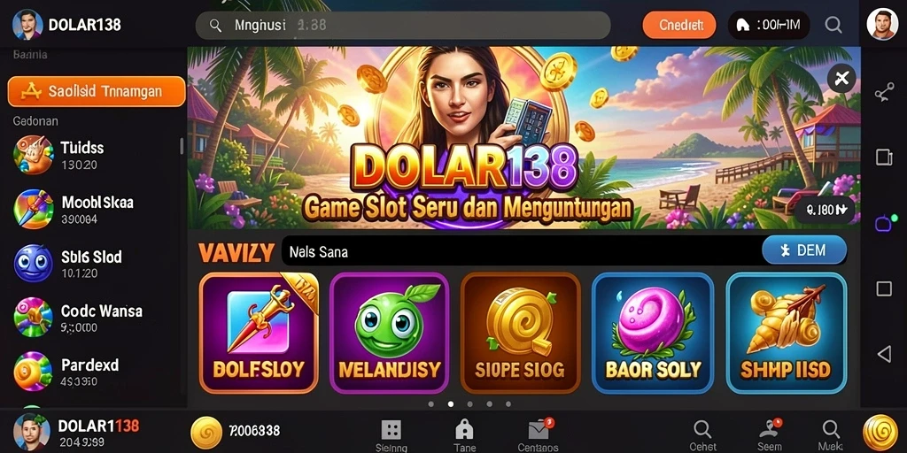 Tampilan gameplay Slot DOLAR138 yang menarik dan mengasyikan.