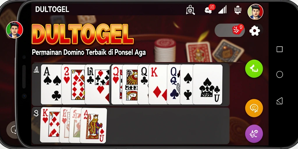 Gameplay DULTOGEL yang seru dan kompetitif dalam permainan domino.