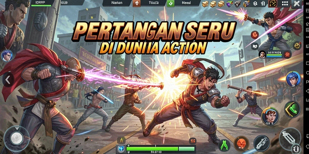 Screenshot IDRRP menampilkan aksi pertarungan yang mendebarkan.