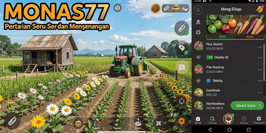Tampilan gameplay MONAS77 yang seru dan menarik.