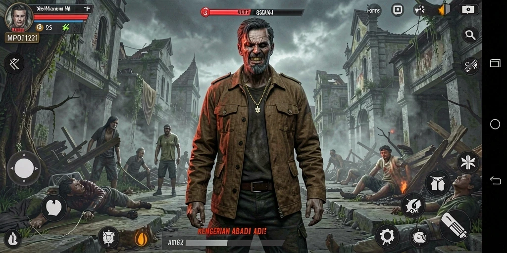 Screenshot MPO1221 menampilkan momen misterius yang mengerikan dari gameplay.