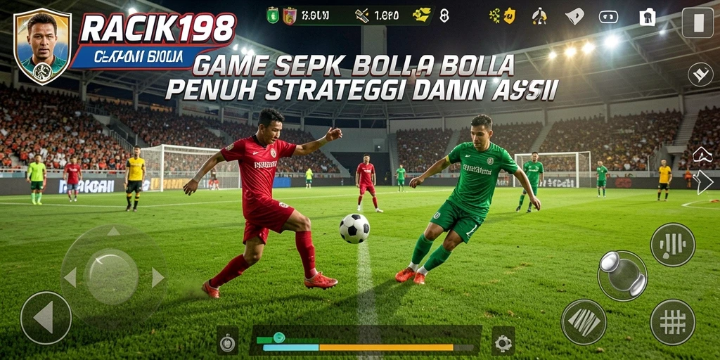 Tampilan aksi gameplay yang mendebarkan dalam RACIK198.